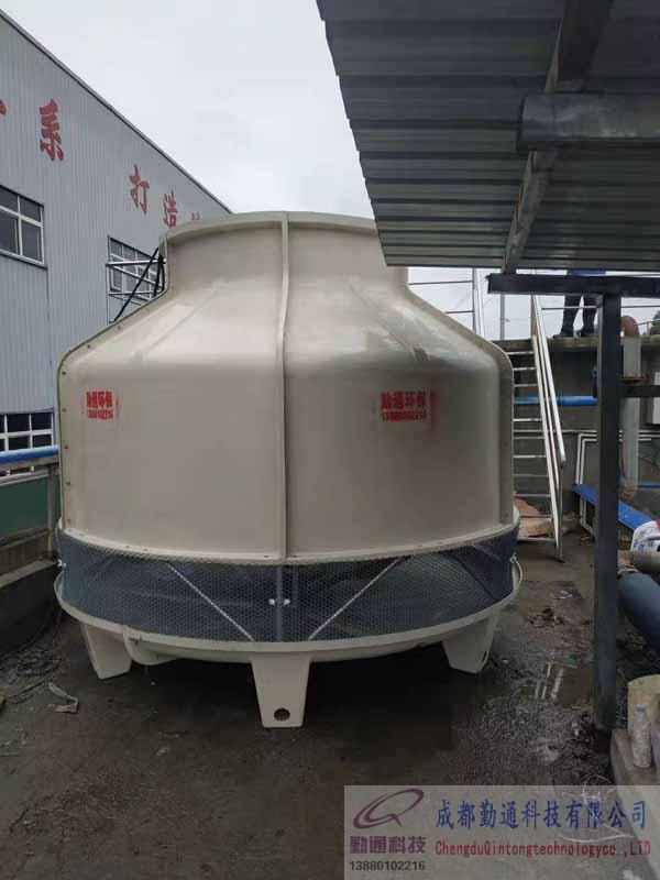 资阳冷却塔GL-100T冷却塔安装现场