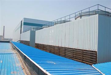 方形逆流式玻璃冷却塔方形逆流式玻璃冷却塔