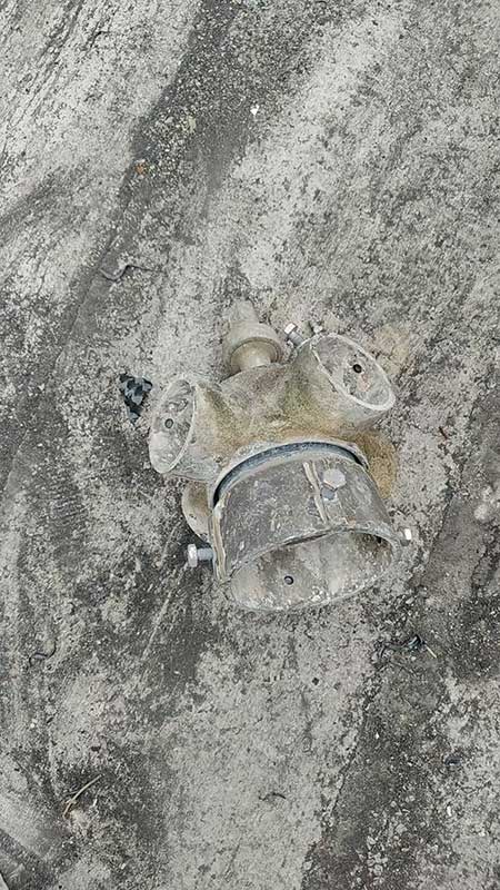 四川内江1台150型圆形冷却塔维修现场